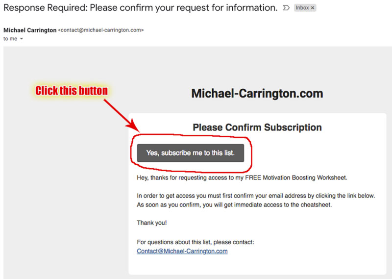 Click The Button In The Email To Confirm